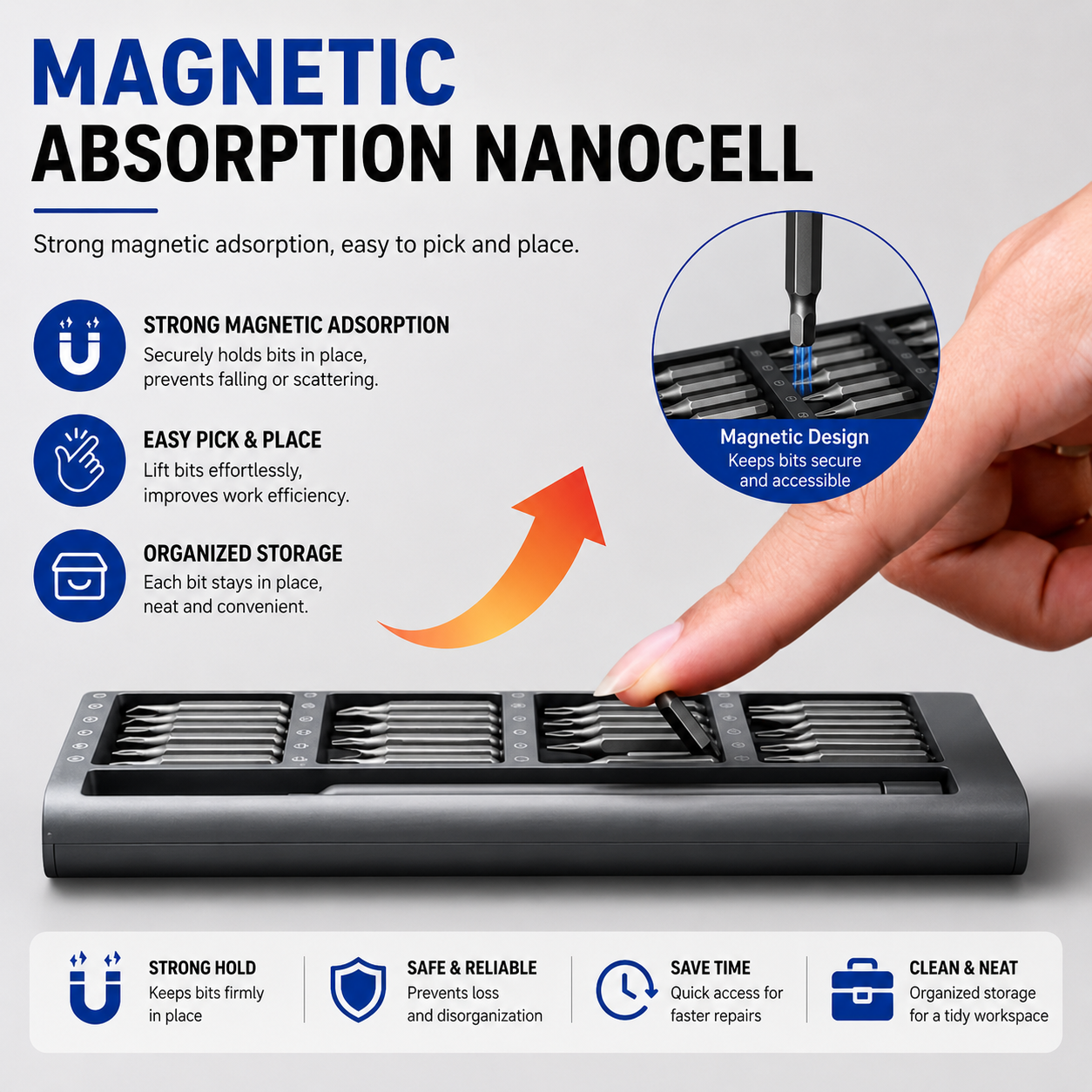 24-in-1 Precision Magnetic Screwdriver Repair Tool Kit – Professional Mini Screwdriver Set for Phone, Laptop, MacBook, Watch, PC & Electronics
