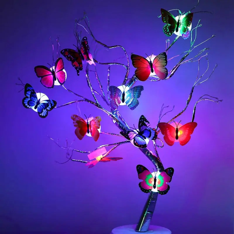 Butterfly 3D Night Lamp – Multicolor Illusion LED Lamp for Bedroom, Drawing Room & Kids