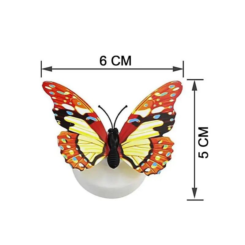 Butterfly 3D Night Lamp – Multicolor Illusion LED Lamp for Bedroom, Drawing Room & Kids