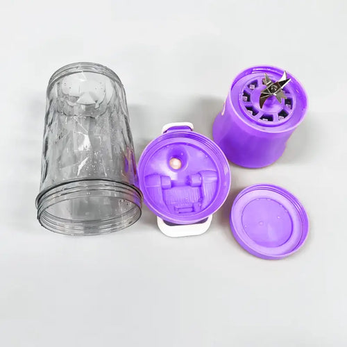 Electric Crusher Juicer With Multicolor Light, 8 Blades (600 ML / Multicolor)